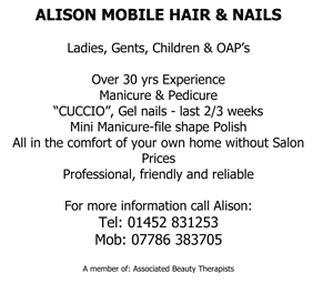 Alison Hair and Nails Advert